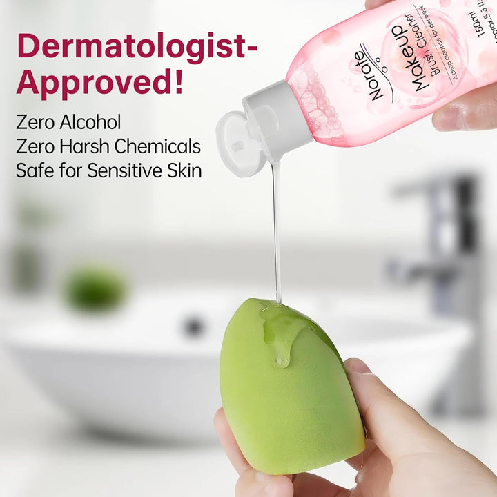 Makeup Brush Cleaner, Make up Brush Cleansers Solution, Makeup Cleaner for Makeup Brushes, Beauty Sponge, Powder Puff, Deep Clean Brush Shampoo, Gentle Formula Cruelty Free 5.3 FL.OZ