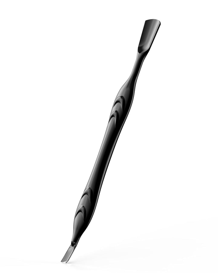 Cuticle Pusher with Fork, 2-In-1 Cuticle Trimmer Nail Care Tool, Stainless Steel Cuticle Remover Tool for Manicures and Pedicures - Silver