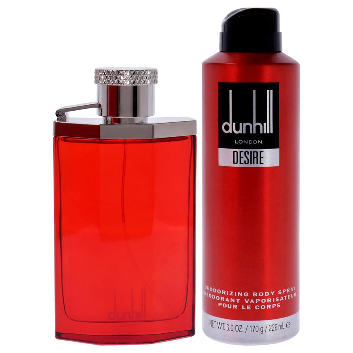 Desire Red for Men - 2 Pc Gift Set 3.4Oz EDT Spray, 6.0Oz Deodorant Spray