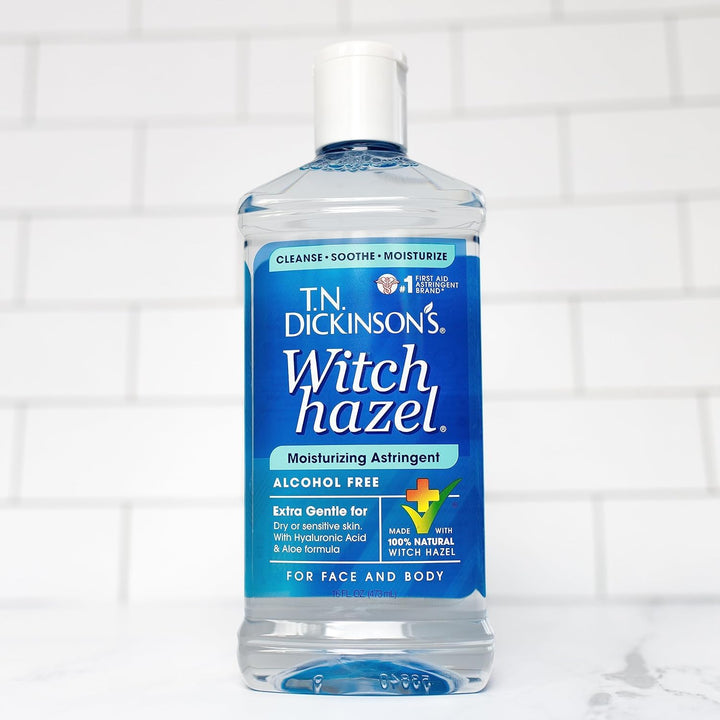Witch Hazel Alcohol Free Moisturizing Astringent | 100% Natural Witch Hazel | Calms, Nourishes, Hydrates Skin | for Face & Body | 16 Fl Oz