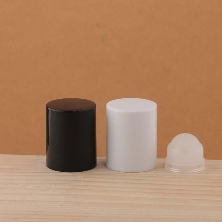 2Pcs Brown 50Ml Glass Essential Oil Roller Bottles Refillable Roll on Bottles Empty Deodorant Bottle Containers Rollerball for Fragrance Roller Refillable Containers Accessories