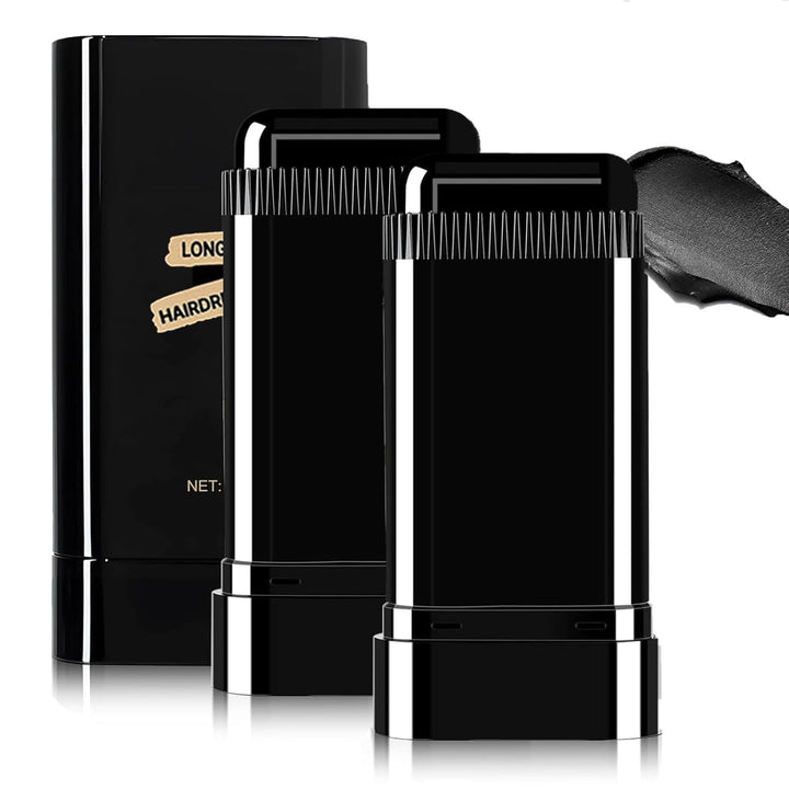 2Pack Safe and Convenient Comb Hair Dye, Portable Hair Dye Comb for Gray Hair Coverage, Waterproof and Sweat-Proof, 2 in 1 Instant Dye, for Women & Men (BROWNISH BLACK)