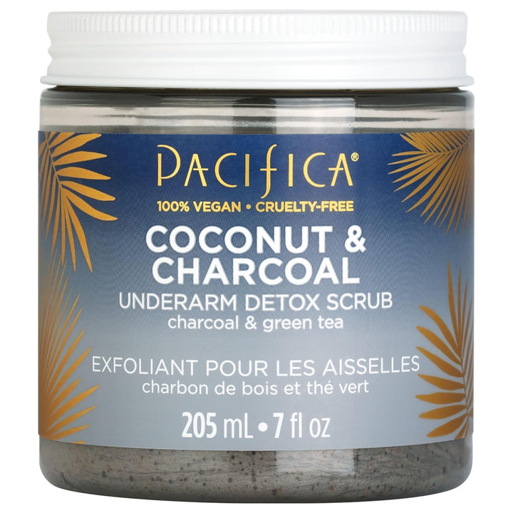 Underarm Body Scrub - Armpit Detox Coconut & Charcoal Deodorant– Exfoliating & Nourishing for Natural Deodorant Users – Aluminum-Free & Safe for Sensitive Skin, Vegan & Cruelty-Free, 7 Fl Oz