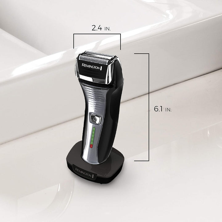 F5 Power Series Foil Shaver, Electric Razor for Men, Cordless Rechargeable with Pop up Trimmer, Pivot & Flexfoil Technology, Lightweight Handheld Design, Black
