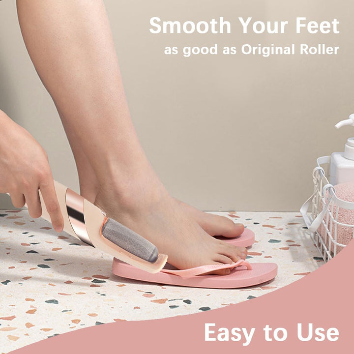 12 Pack Replacement Roller for Flawless Pedi, Replacement Head Refills Compatible with Finish Touch Flawless Pedi Electronic Tool File,6 Extra Coarse & 6 Regular Coarse