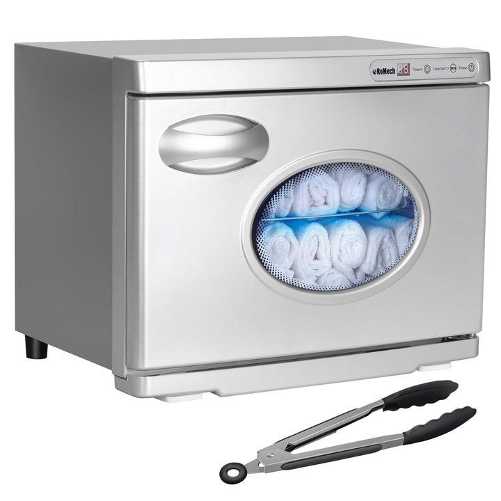 23L Hot Towel Warmer Cabinet, Professional Towel Heater with LED Temperature Display Setting, Extra Large Capacity Towel Warmers for Spa Massage Salon Home (White, 23L)