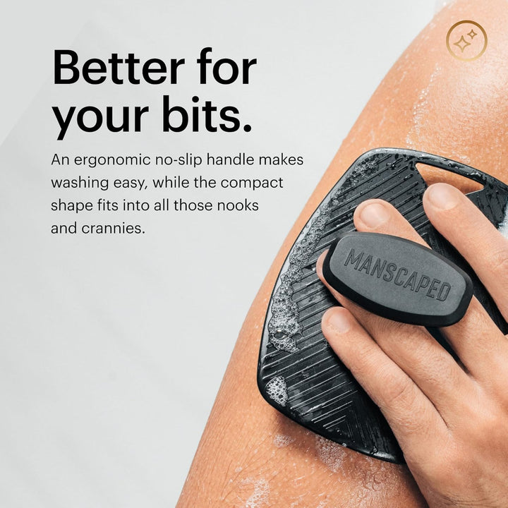 ® the Body Buffer Premium Silicone Scrubber for Nourishing, Cleaning & Exfoliating Your Skin - Lather Boosting Bristles with Ergonomic No-Slip Handle, Long-Lasting & Easy to Clean (1-Pack)