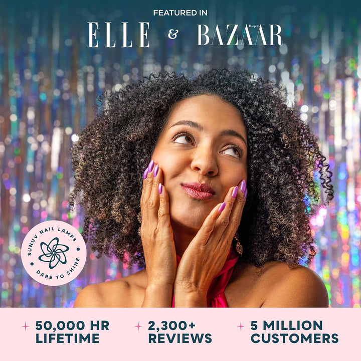 UV LED Nail Lamp, UV Light for Nails Compatible with All Gel Polish, 36 Leds with 4 Timer Settings, LCD Display for Home Salon SUN4 Black