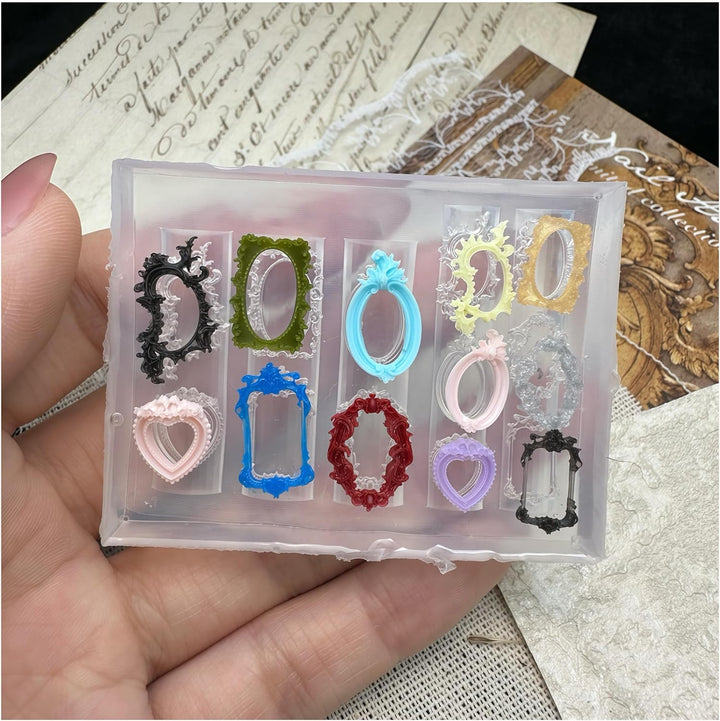 3D Cream Nail Mold Silicone Tools Lace Nails Charms Resin Molds Art for Accessories Supplies