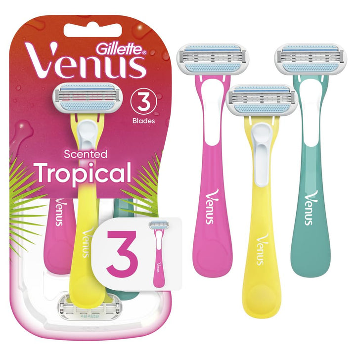 Tropical Women'S Disposable Razor, 3 Count