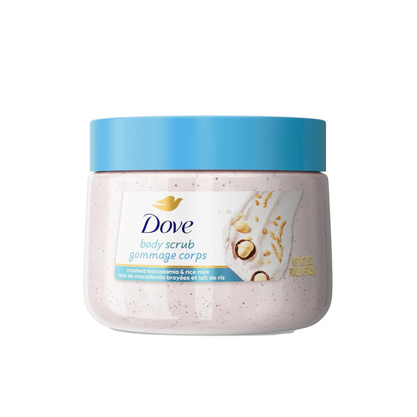 Scrub Macadamia Rice Milk Body Scrub Exfoliates and Deeply Nourishes for Smooth, Radiant Skin 15 Oz