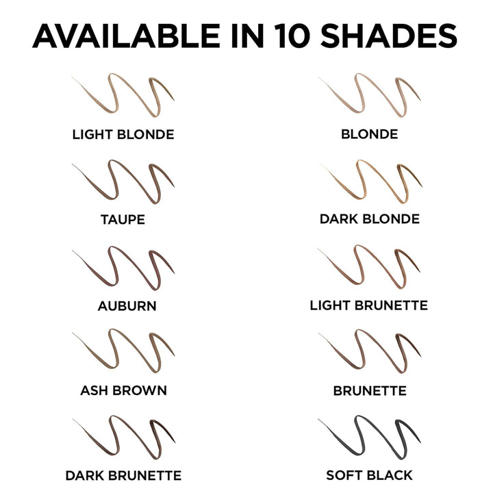 Makeup Brow Stylist Definer Waterproof Eyebrow Pencil, Ultra-Fine Mechanical Pencil, Draws Tiny Brow Hairs and Fills in Sparse Areas and Gaps, Brunette, 0.003 Ounce (1 Count)