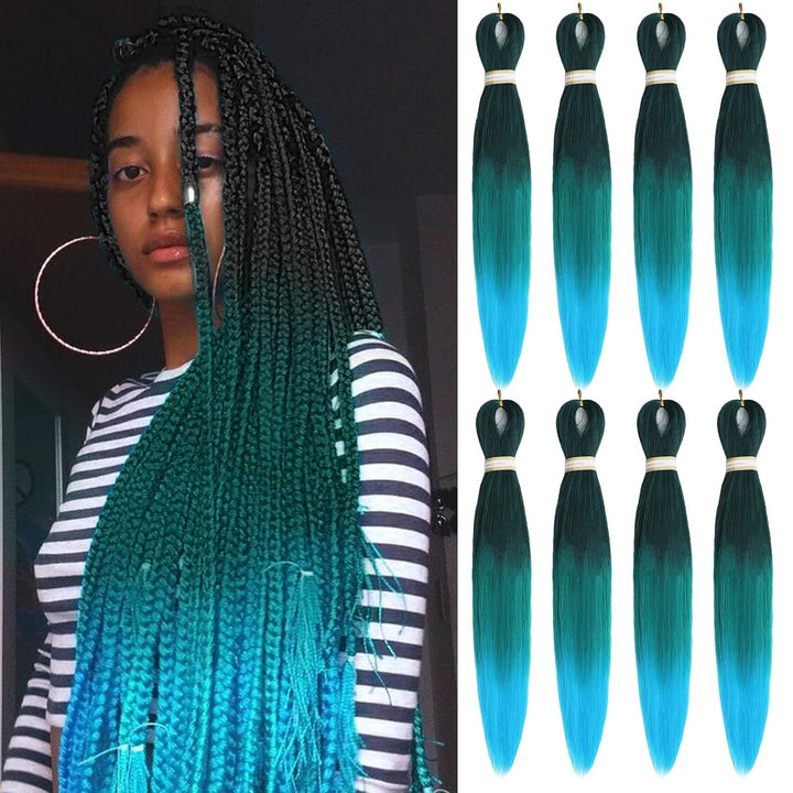 Long Purple Braiding Hair 30 Inch, Pre Stretched Synthetic Braiding Hair for Braids,2 Packs Purple Rumi Hair Extensions for Stage Party Halloween Costume Cosplay