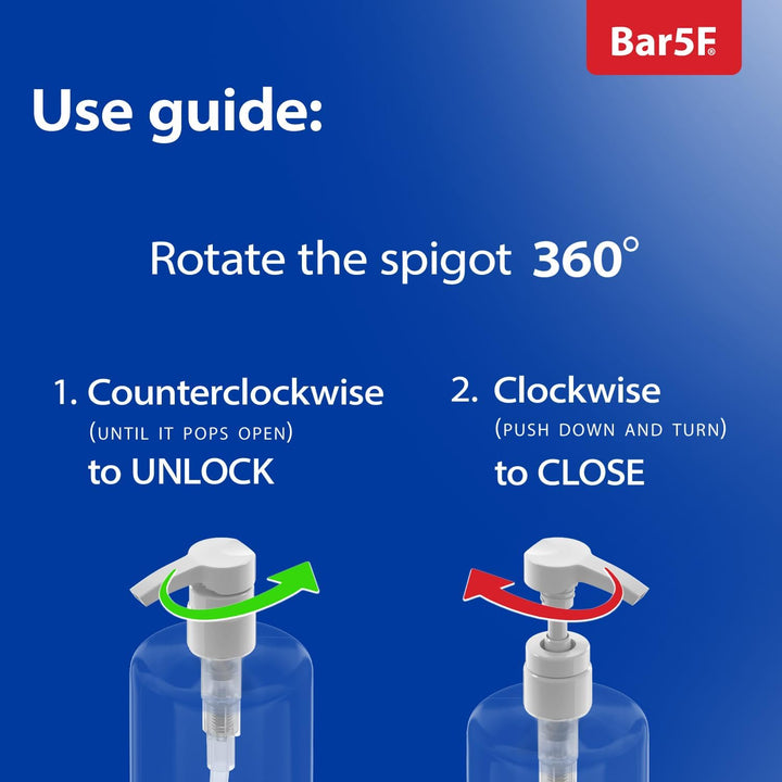 Pump Bottle 32-Ounce 1-Liter Empty for Shampoo Conditioner Body Wash Lotion Bpa-Free Crystal-Clear (Pack of 1)