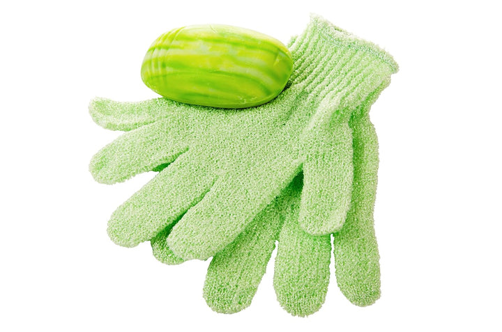 Exfoliating Bath Gloves, Pack of 4