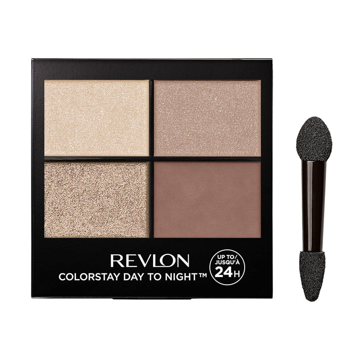 Eyeshadow Palette by , Colorstay Day to Night up to 24 Hour Eye Makeup, Velvety Pigmented Blendable Matte & Shimmer Finishes, 555 Moonlit, 0.16 Oz, 555 Moonlit, 0.16 Oz