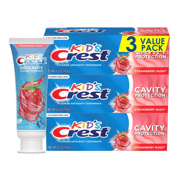 Kid'S Cavity Protection Toothpaste,  Kids Toothpaste, for Children and Toddlers 2+, Sparkle Fun, 4.6 Oz (Pack of 3), Toothpaste for Kids, Packaging May Vary