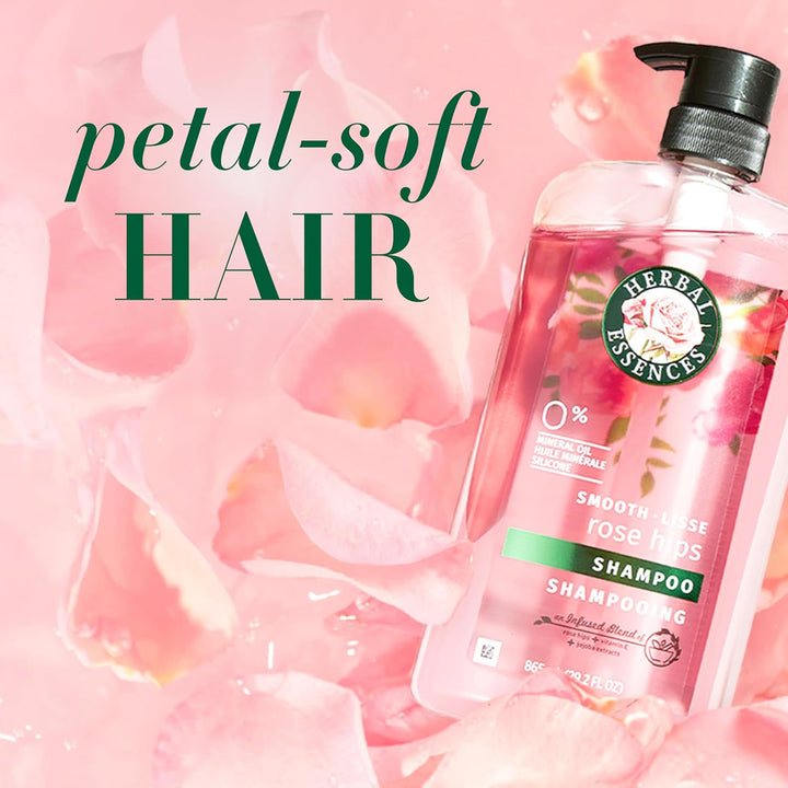 Shampoo & Conditioner Set, Smooth Collection, Paraben-Free, Color-Safe, with Rose Hips & Vitamin E, 29.2 Fl Oz Each, 2-Pack