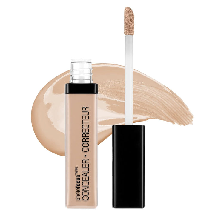 Photo Focus Concealer, Light/Med Beige, under Eyes, Makeup, Blemish, Full Coverage, Lightweight