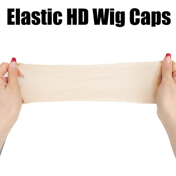 10 Pcs Transparent HD Wig Cap, Thin Nylon Cap for Women, Suitable for Parties, Weddings, Graduations, Cosplay, Halloween