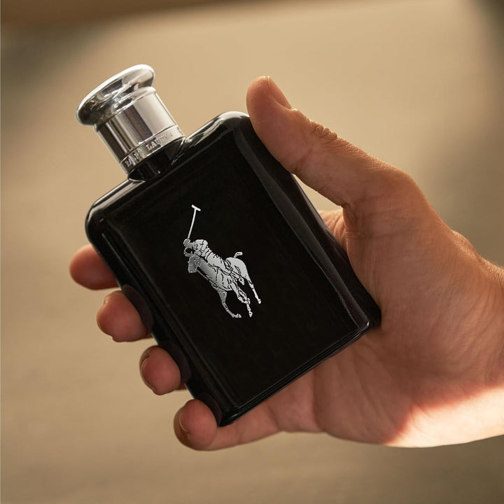 FRAGRANCES - Polo Black - Eau De Toilette - Men'S Cologne - Woody & Fresh - with Patchouli, Sandalwood, and Mandarin - Medium Intensity