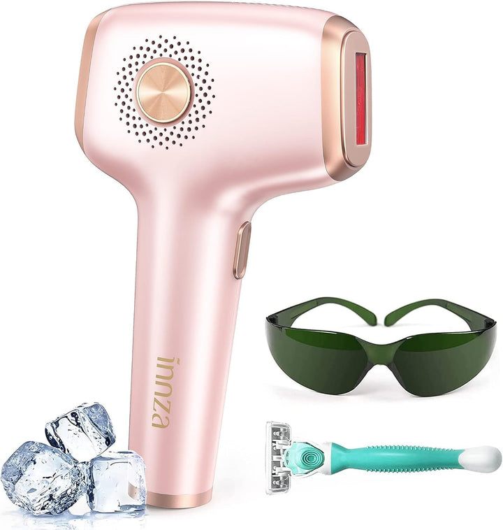 IPL Hair Removal with Ice Cooling Care Function for Women,Long-Lasting Results,999,999 Flashes Painless IPL Hair Remover, Hair Removal Device for Armpits Legs Arms Bikini Line
