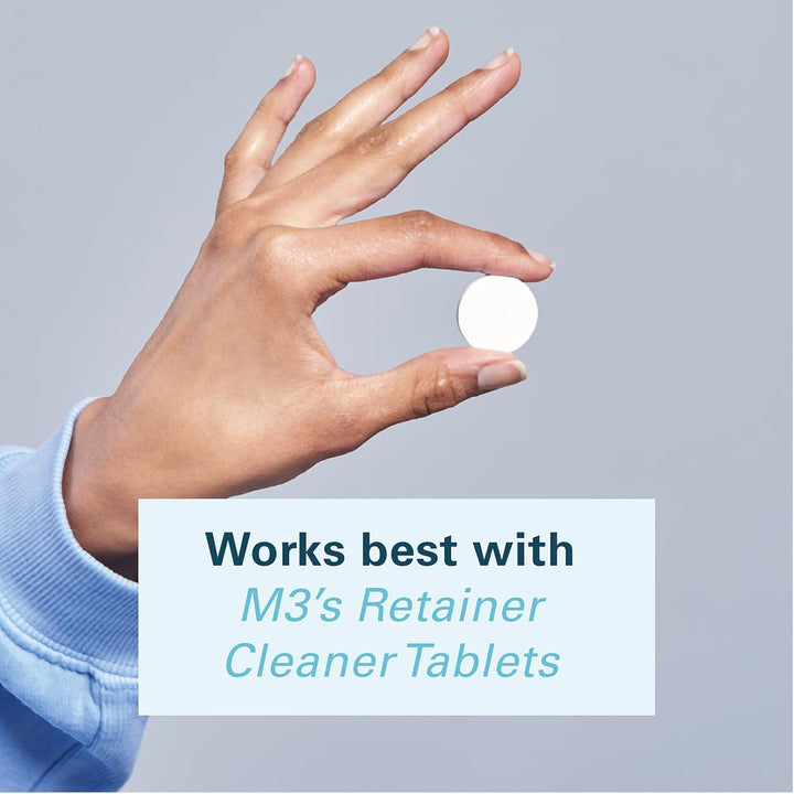 Denture Bath Case and Retainer Case, Denture Bath Cup for Invisalign Retainers Mouthguards Dentures Cleaner Kit with Strainer Spill-Free Portable Retainer Cleaner Case by