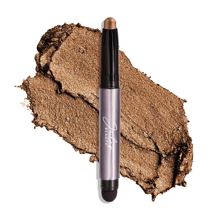 Eyeshadow 101 Cream-To-Powder Waterproof Shadow Stick – Champagne Shimmer – Long-Lasting, Crease-Proof, Medium Golden-Beige Shimmer Cream Eyeshadow with Built-In Smudger