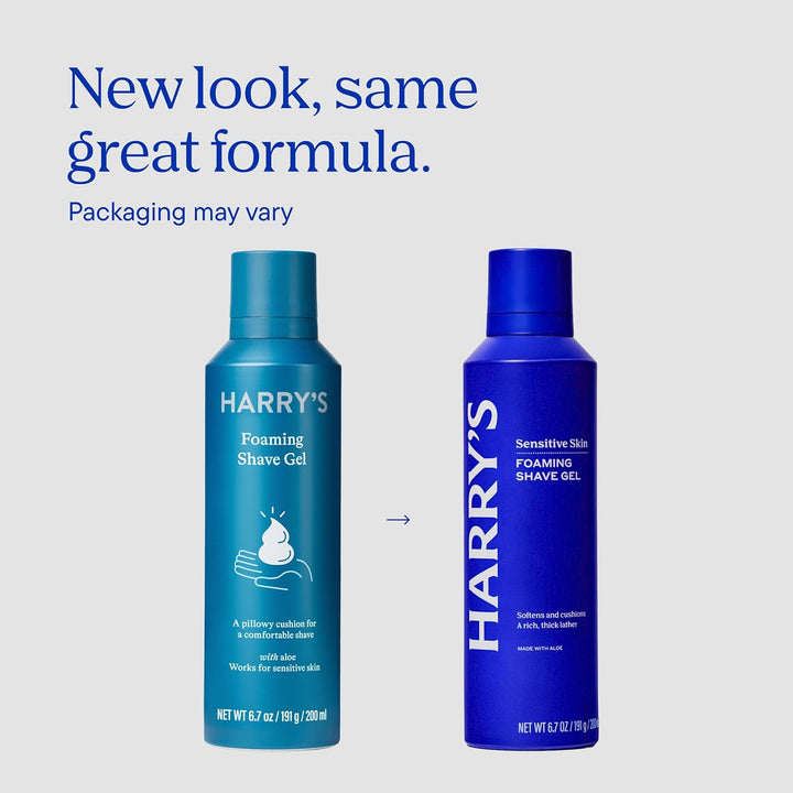 Foaming Shave Gel for Men with Aloe - (3 Pack) 6.7Oz - Soothes and Cushions Skin for Shaving - Safe for Sensitive Skin