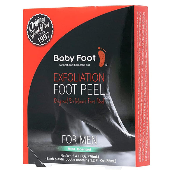 - Original Foot Peel Exfoliator for Men - Foot Peel Mask - Repair Rough Dry Cracked Feet and Remove Dead Skin, Repair Heels and Enjoy Baby Soft Smooth Feet 2.7 Fl. Oz. Mint Scented Pair