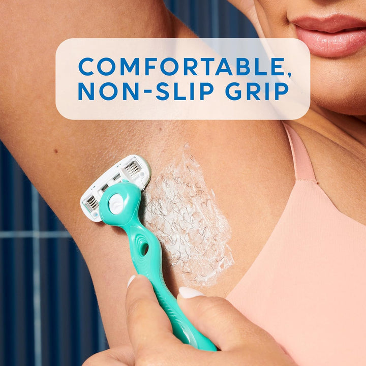 Ultra Sensitive Razor for Women | Womens Razor for Sensitive Skin, 5 Blade Razors for Women, Womens Razors for Shaving, Includes 1 Handle & 5 Refills