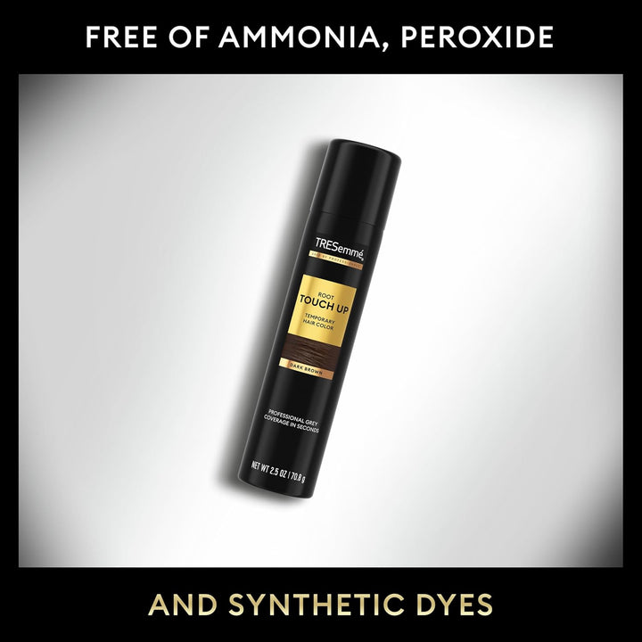 Temporary Hair Color Root Touch-Up Dark Brown Ammonia-Free, Peroxide-Free Root Cover up Spray 2.5 Fl Oz