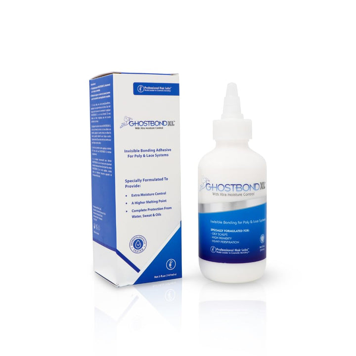GHOSTBOND XL Hair Replacement Adhesive 1.3Oz- Invisible Wig Bonding Glue: Water & Oil-Resistant, Non-Toxic, Light Hold for Secure and Natural-Looking Poly and Lace Hairpiece, Wigs & Toupee Systems