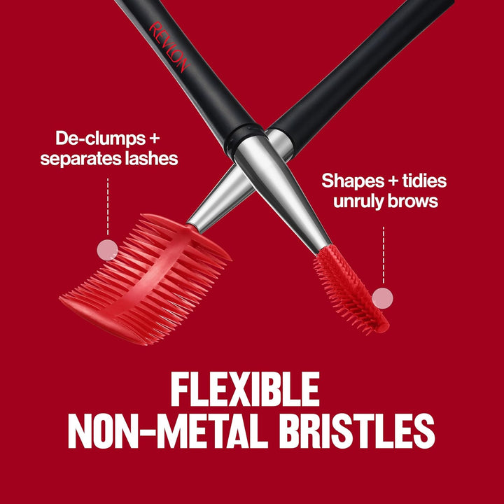 Lash & Brow Styling Tool, Dual Ended Eyelash Separator & Eyebrow Brush Spoolie, Works with Mascara & Brow Makeup, 1 Count