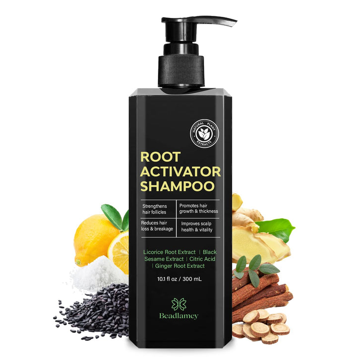 Root Activator Shampoo for Men: Hair Growth Shampoo for Hair Loss and Thinning Hair - 10.1 Fl Oz / 300 Ml