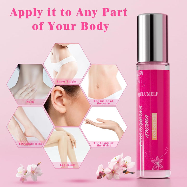 Pheromone Perfume for Women,Fragrance Pheromone Cologne Attract Men, Long Lasting Women'S Perfume, Roller Ball Design, Portable and Fruity