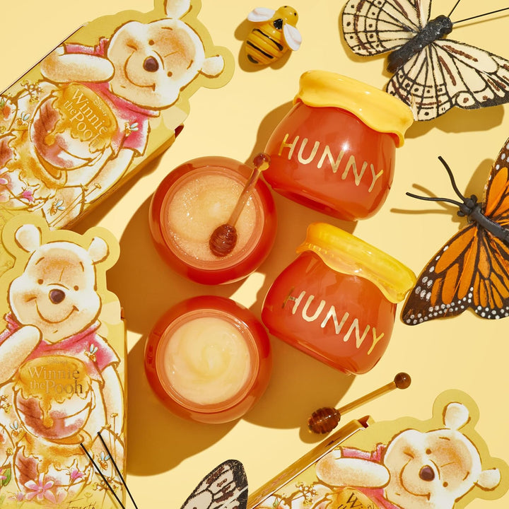 X Winnie the Pooh Lip Scrub & Mask Set - Vegan & Cruelty-Free Lip Care Duo - Exfoliates, Moisturizes & Softens - Enriched with a Honey Flavor - Hunny Pot (2 Count)