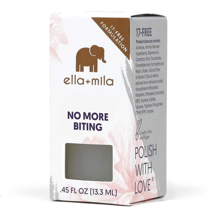 No More Biting Nail Polish - Bitter Taste Nail Biting Treatment for Kids & Adults - Stop Thumb Sucking Deterrent - Finger Biter Prevention (0.45 Fl Oz)