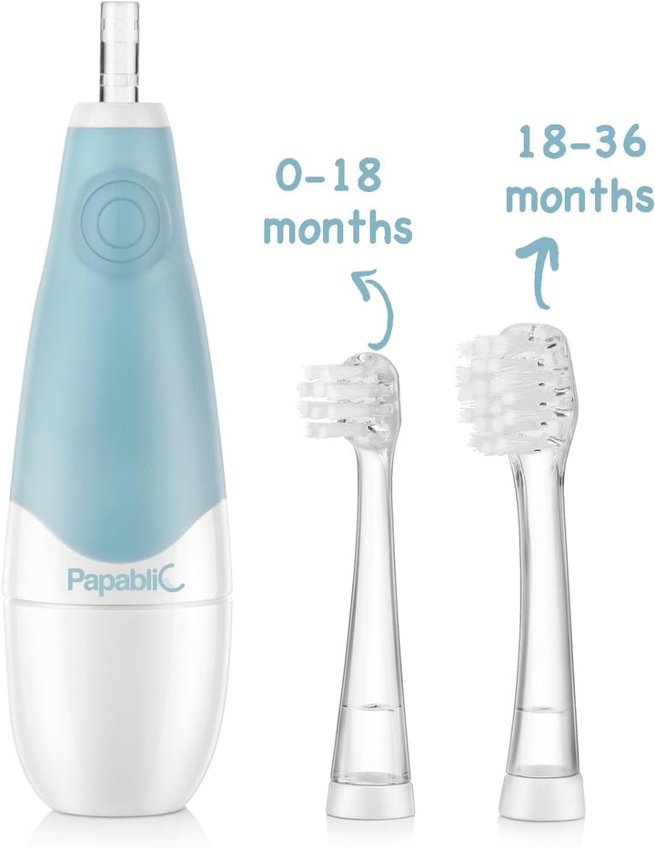 Babyhandy 2-Stage Baby Sonic Electric Toothbrush for Babies and Toddlers Ages 0-3 Years
