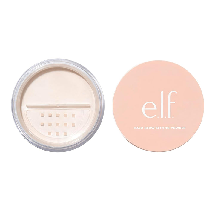 Halo Glow Soft Focus Setting Powder, Silky Setting Powder for Creating Soft Glow without Shine, Smooths Pores & Lines, Light