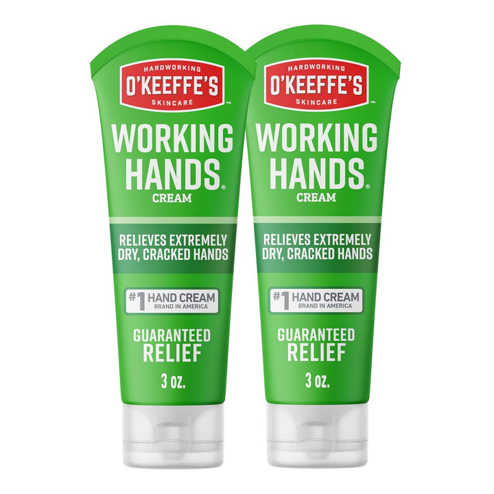 Working Hands Hand Cream for Extreme Dryness - 3 Oz Tube (2 Pack) - Repairing Skincare for Cracked, Dry Hands
