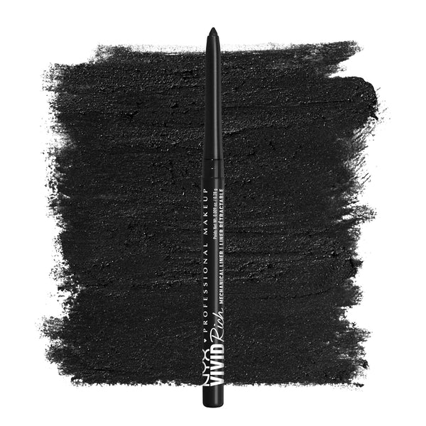 Mechanical Eye Pencil,Vivid Rich Mechanical, Creamy Retractable Eyeliner - Always Onyx, Black Eyeliner