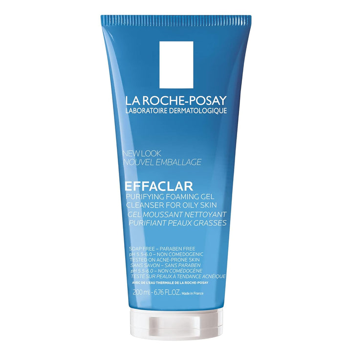 La Roche-Posay Effaclar Purifying Foaming Gel Cleanser for Oily Skin, with Zinc Pidolate to Remove Excess Oil, Alcohol Free & Oil Free, Face Wash for Oily Skin, Dermatologist & Sensitive Skin Tested​