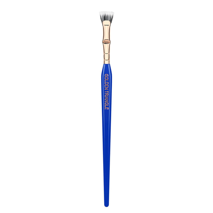 Professional Makeup Brush - Golden Triangle 730 Bent Mascara Fan - with All Vegan and Soft Synthetic Fibers, for Applying Mascara (Blue, 1Pc)