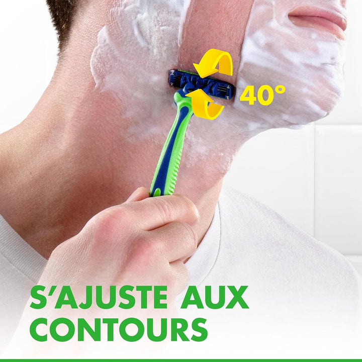 Sensor3 Sensitive Men'S Disposable Razor, 12 Razors