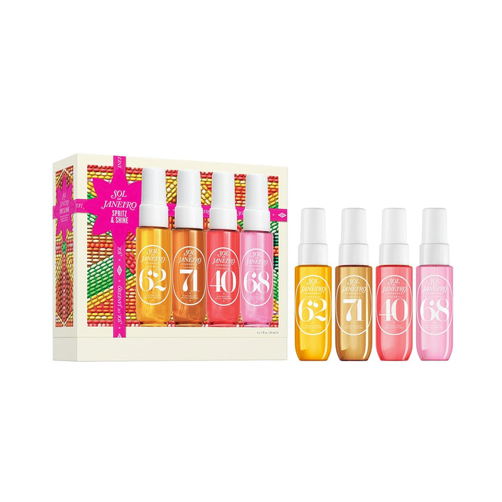 Spritz & Shine Cheirosa Perfume Mist Set | Amazon Exclusive | Perfume Mist Discovery Set of 4 | Holiday Gift Set | $48 Value