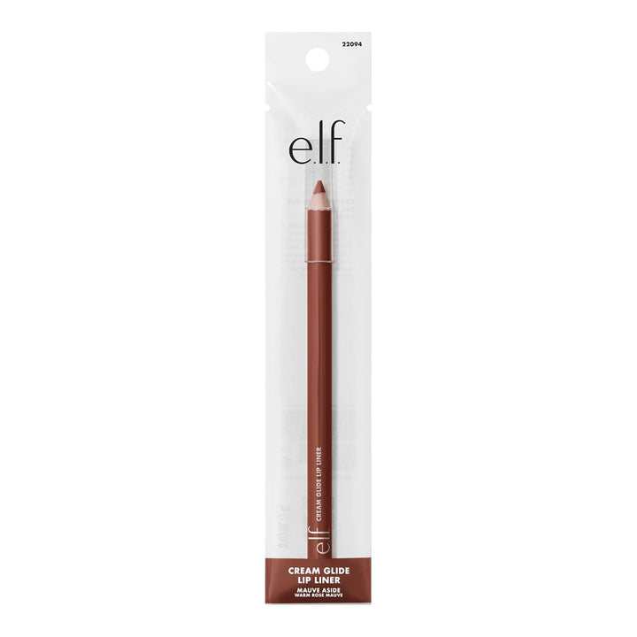 Cream Glide Lip Liner, Highly-Pigmented Pencil for Shaping & Sculpting Lips, Semi-Matte Finish, Vegan & Cruelty-Free, Mauve Aside