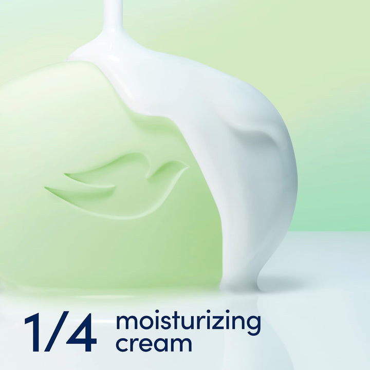 Dove Beauty Bar Soap Cool Moisture Cucumber & Green Tea Scent, 8 Bars for Refreshed Skin, Leaves Skin Refreshed 3.75 Oz