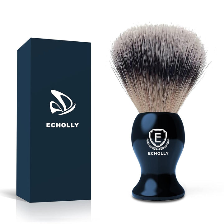 Luxury Shaving Brushes for Men by -Super Strong NO Shedding Bristle Shave Brushes for Men-Smooth Acrylic Handle Legacy Shave Brush-Rich and Fast Lather Shaving Cream Brush Gifts for Fathers Day