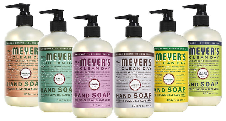 CLEAN DAY Hand Soap, Made with Essential Oils, Biodegradable Formula, Rain Water, 12.5 Fl. Oz - Pack of 3
